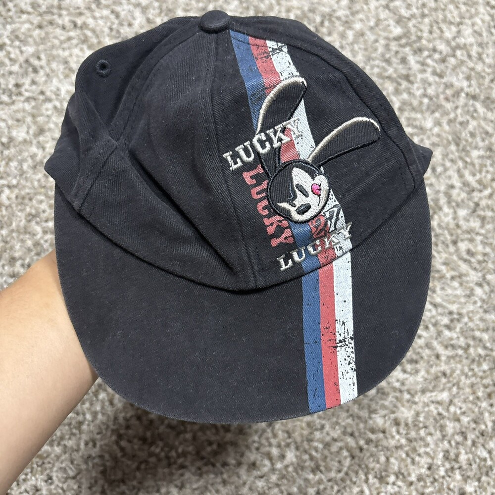 Disney Parks Disneyland Lucky 27 Youth Adjustable Hat Cap Black With Oswald